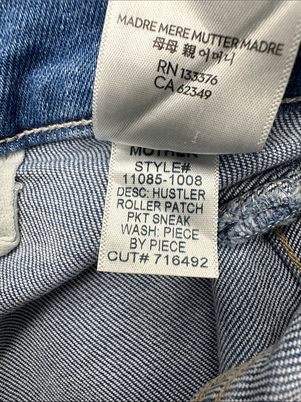 MOTHER The Hustler Roller Sneak Jeans 29 - Picture 15 of 16